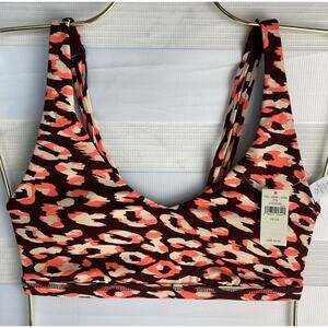 Aerie Offline Sports Bra Lite Padding Cheetah Print Size XS
